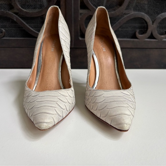 Coach Harlee Leather Heels size 8.5 - Picture 3 of 11